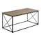 Monarch Specialties Coffee Table, Accent, Cocktail, Rectangular, Living Room, 40"L, Metal, Laminate, Brown, Black I 3786 - alternate 1